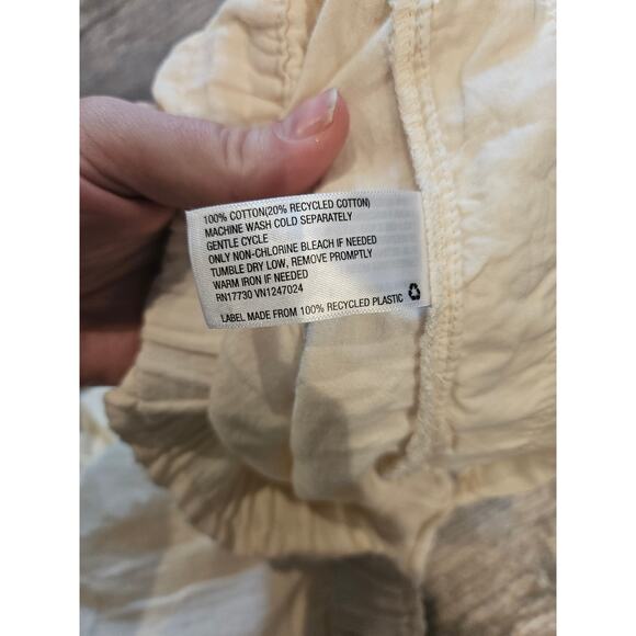 Universal threads cream gauzy cotton shorts boho nwot Womens large tan beige - Picture 5 of 5